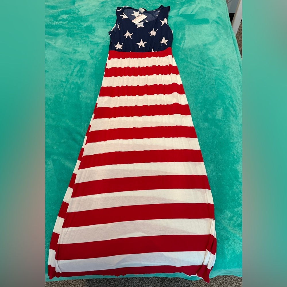 Red and White Striped Women's Skirt